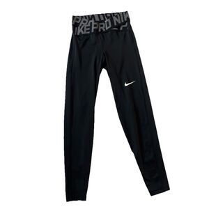 NIKE PRO Intertwist 7/8 tight black leggings Sz XS Workout Gym Training Run EUC